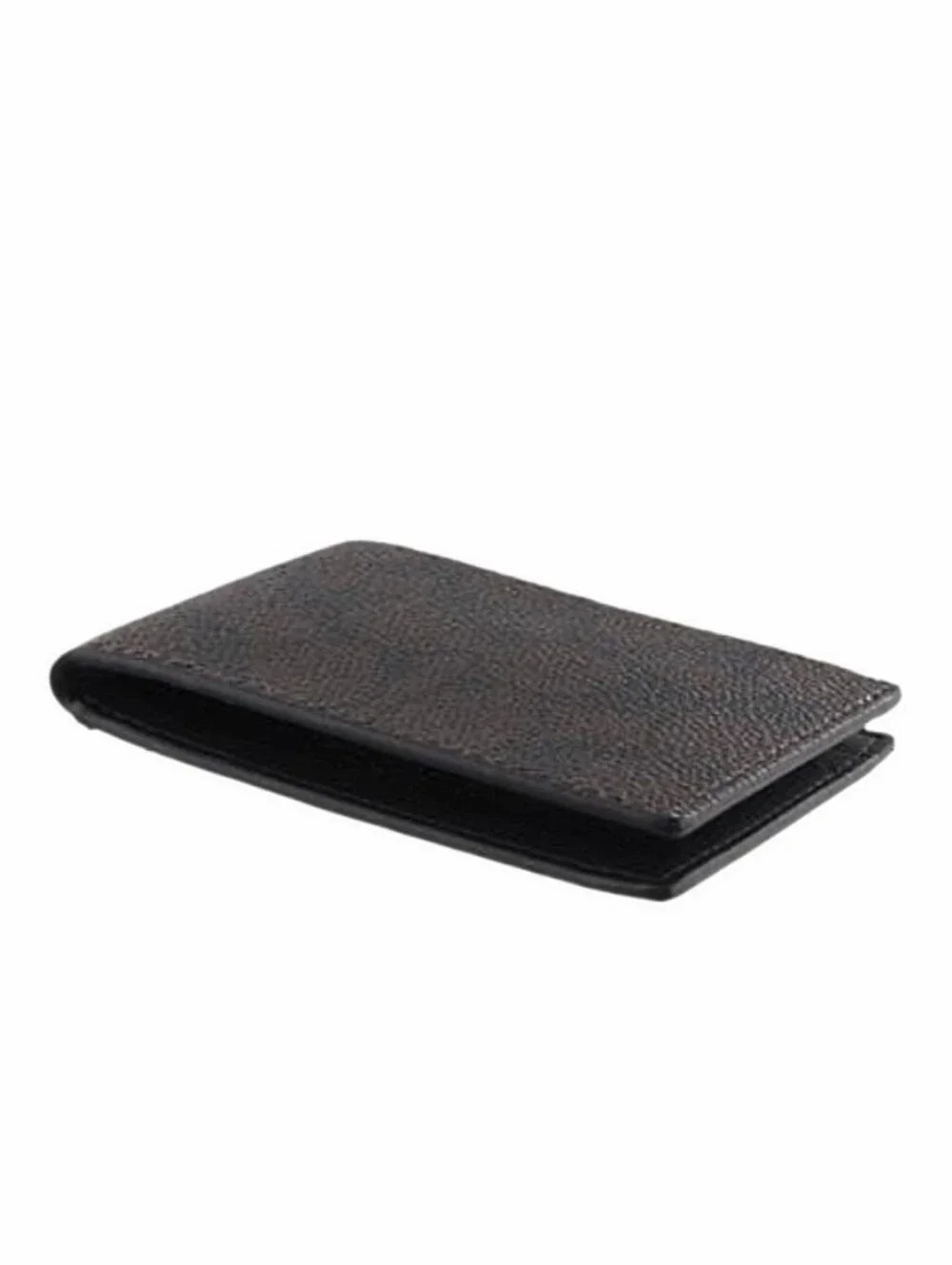 💼 NWT Men's Coach Walnut Brown Signature Compact Billfold Credit Card ID Wallet